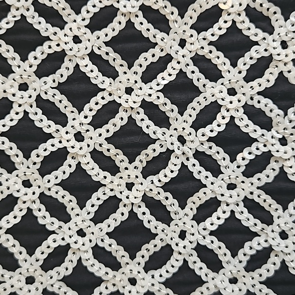 charter club petite medium sequined tip balck and white - Picture 2 of 4